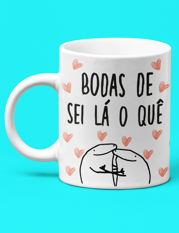 Caneca Branca - Bodas de Sei Lá o Quê