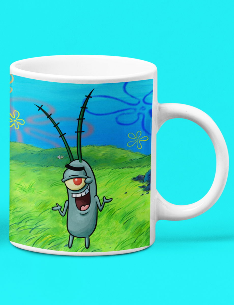 Nome do produto: Caneca Branca - Plankton