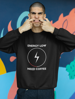 Nome do produtoMoletom Fechado - Energy Low, Need Coffee