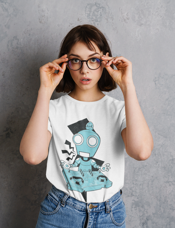 Camiseta Unissex - Robo DJ