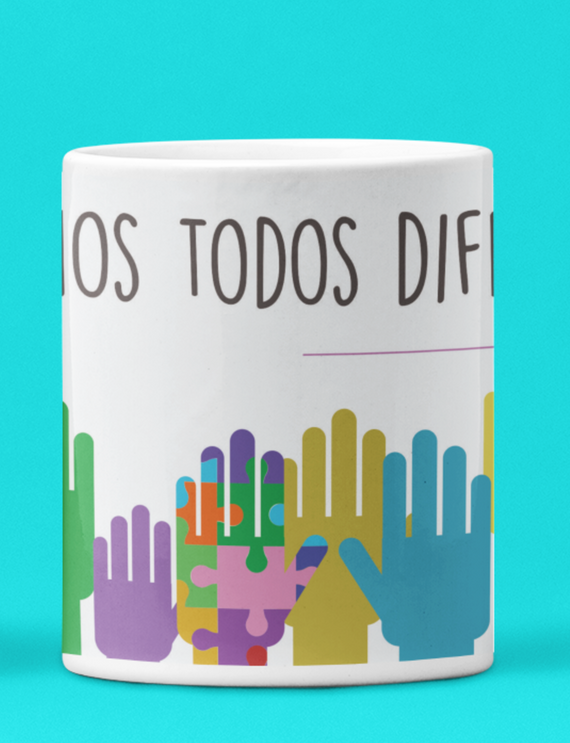 Caneca Branca - Diversidade nas Mãos