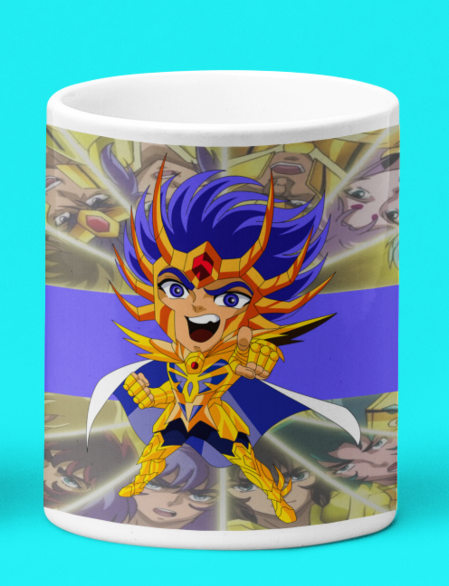 Nome do produto: Caneca Branca - Saint Seiya Cancer