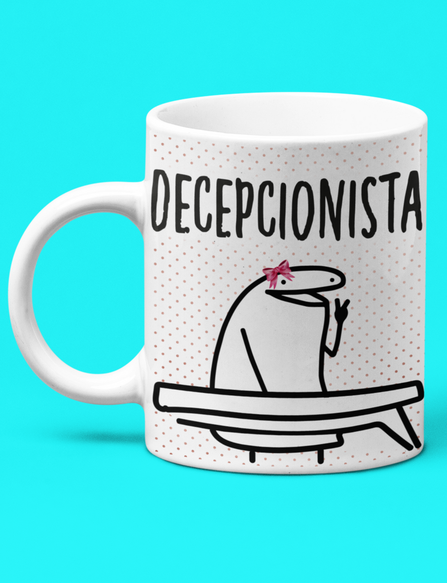 Nome do produto: Caneca Branca - Decepcionista Profissional