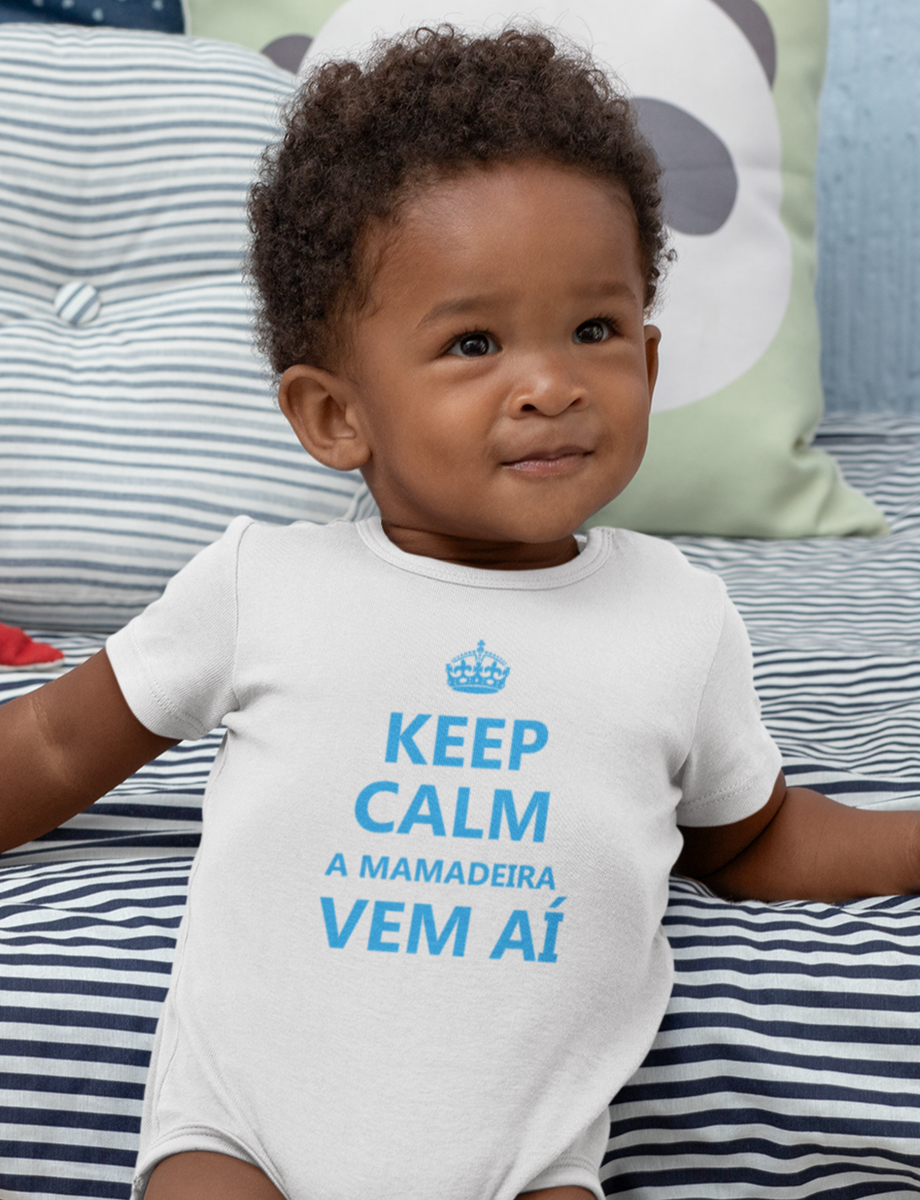 Nome do produto: Body Infantil - Keep Calm - A Mamadeira Vem Aí