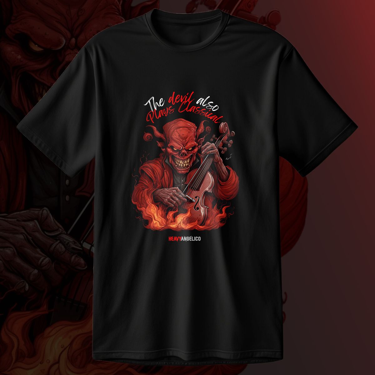 Nome do produto: Camiseta The Devil Also Plays Classical 