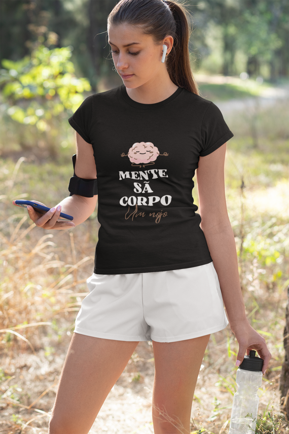 CAMISA FEMININA - Mente sã. Corpo um nojo.