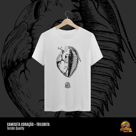 Camiseta - Coração + Trilobita