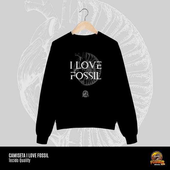 Moletom Fechado - I LOVE FOSSIL