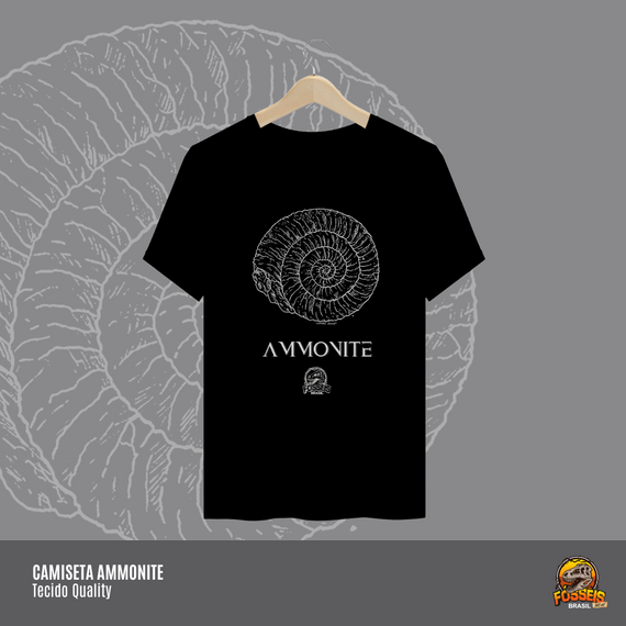 Camiseta Ammonite | Ilustração por Leandro Sanches