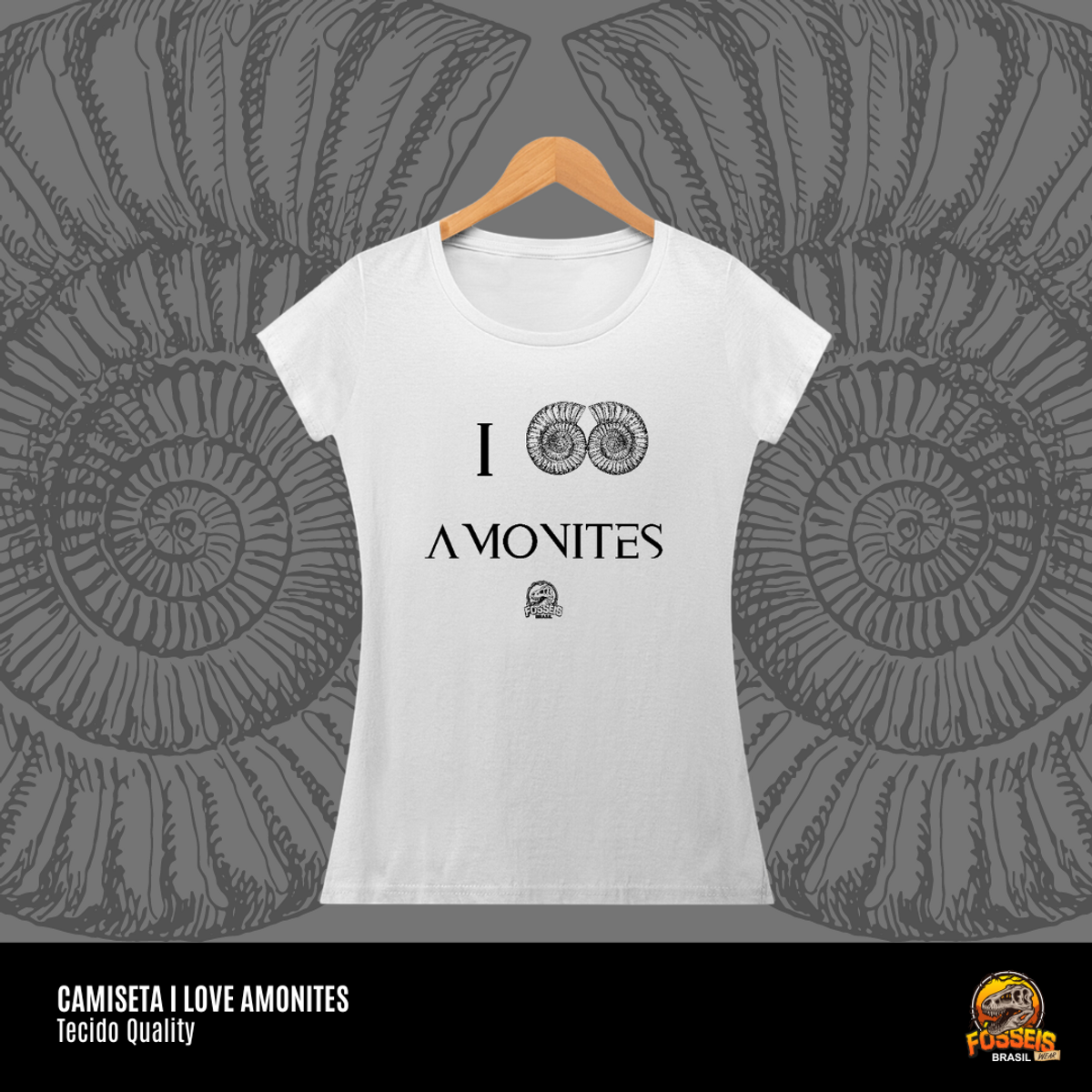 Nome do produto: Camiseta Feminina - I LOVE AMONITES