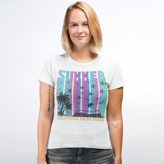 Nome do produtoCamiseta Feminina Summer Palms Beach