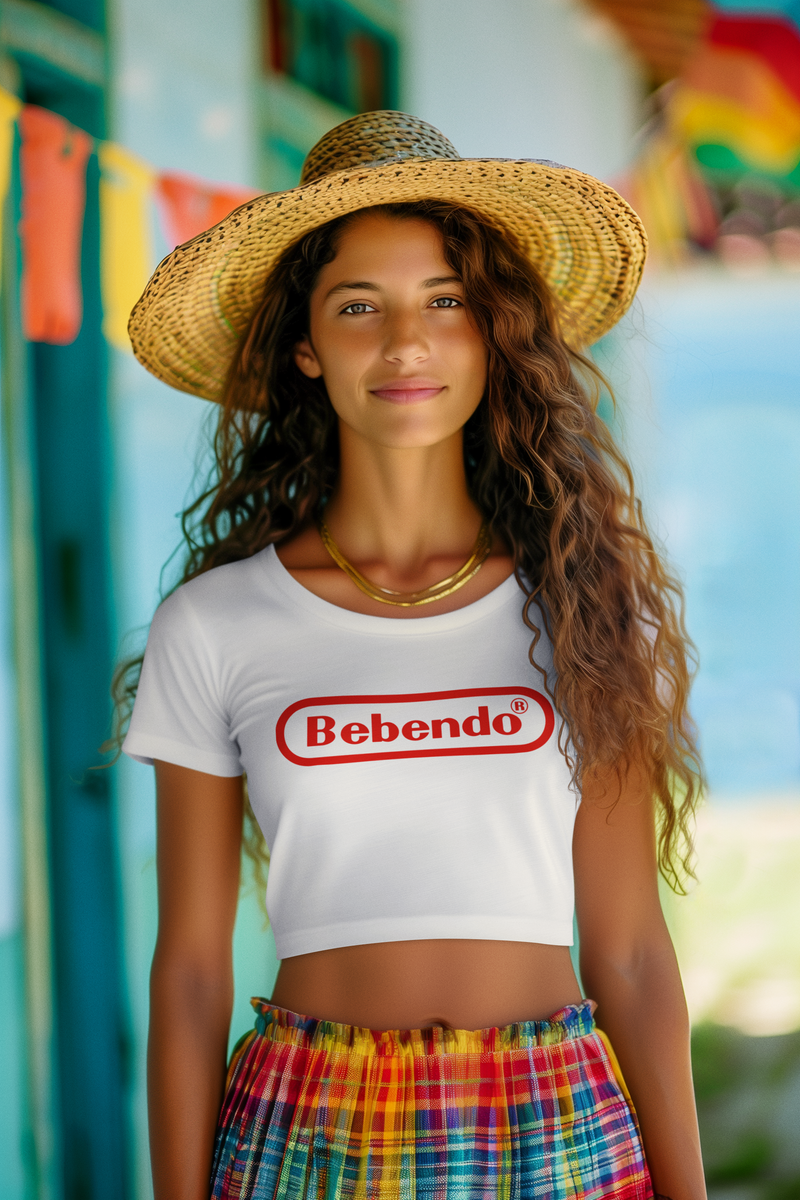 Nome do produto: Bebendo - Vermelho (Cropped)