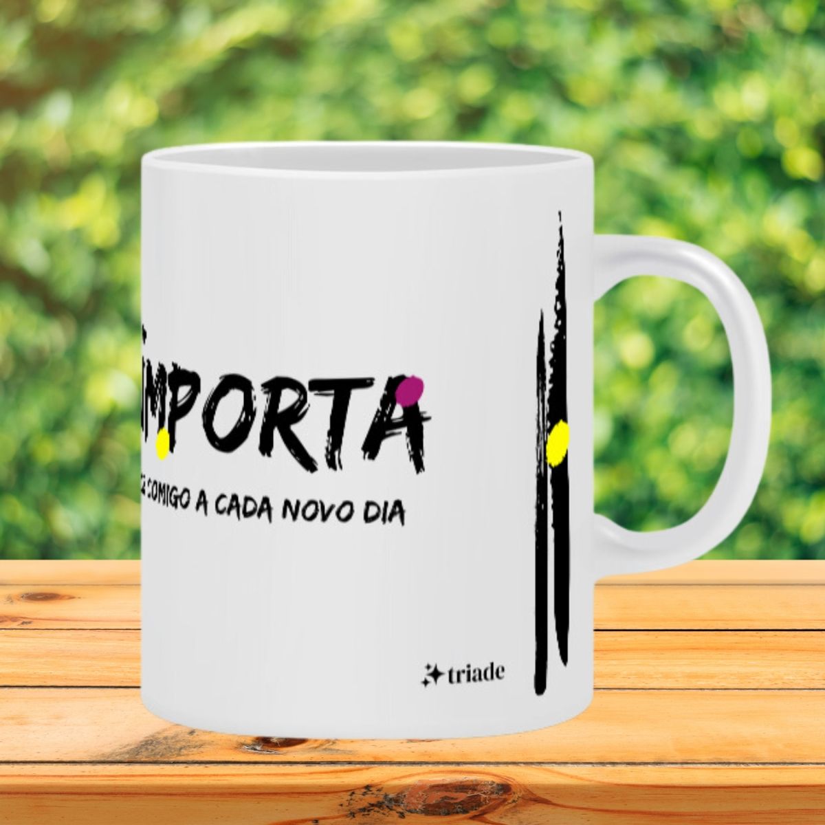 Nome do produto: Caneca Porcelana Todo Dia Importa