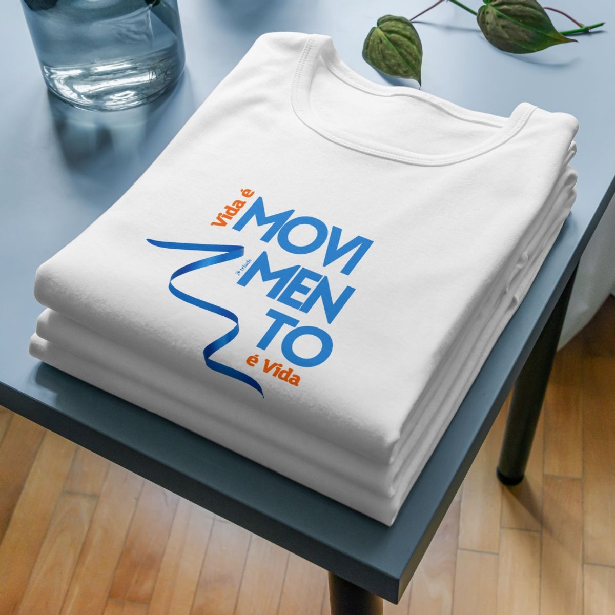 Nome do produto: Camiseta Vida é Movimento, Movimento é Vida - Frase