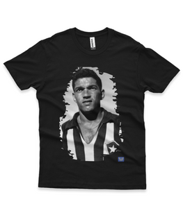 Nome do produtoCamiseta Lendas em Campo - Garrincha