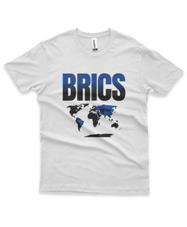 Nome do produtoCamisa BRICS azul/preta mapa