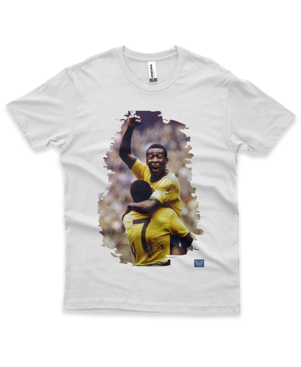 Nome do produto: Camiseta Lendas em Campo - Pelé