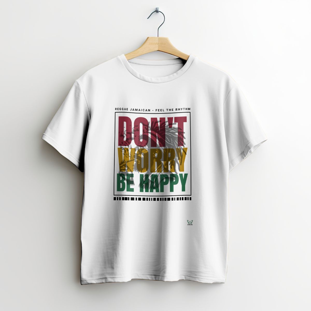 Nome do produto: Camiseta Reggae - Don’t Worry, Be Happy