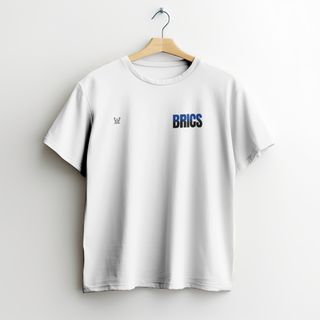 Camisa BRICS azul/preta discreta