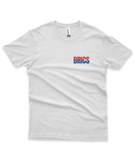 Nome do produtoCamisa BRICS azul/vermelha discreta