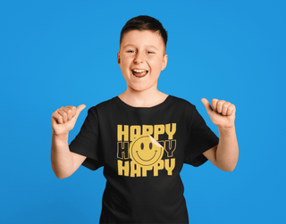 Nome do produtoCamiseta Quality Algodão Infantil - 10 a 14 anos - Emoji Happy