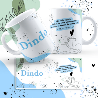 Nome do produtoCaneca Batizado Minimalista - Dindo - Presente Ideal Para Batismo 