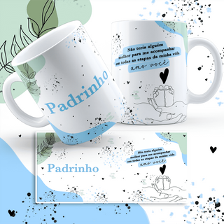 Nome do produtoCaneca Batizado Minimalista - Padrinho - Presente Ideal Para Batismo 