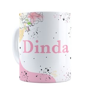 Nome do produtoCaneca Batizado Minimalista - Dinda - Presente Ideal Para Batismo 