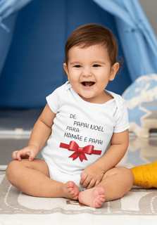 Nome do produtoBody Bebê 100% Algodão - De: Papai Noel Para: Mamãe e Papai