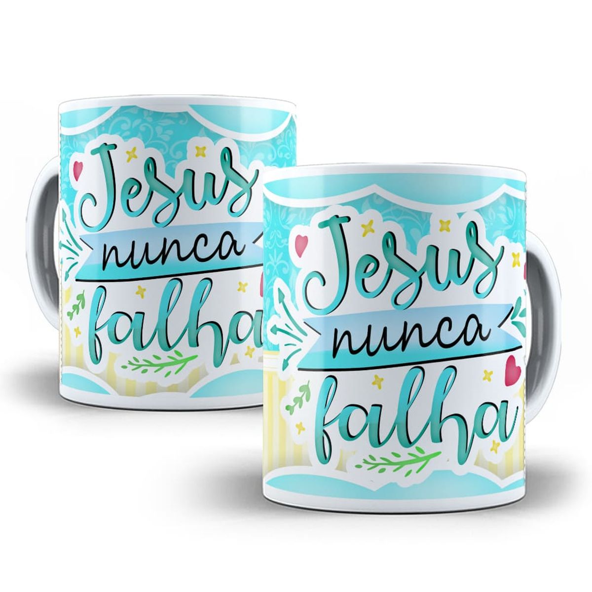 Nome do produto: Caneca Jesus Nunca Falha