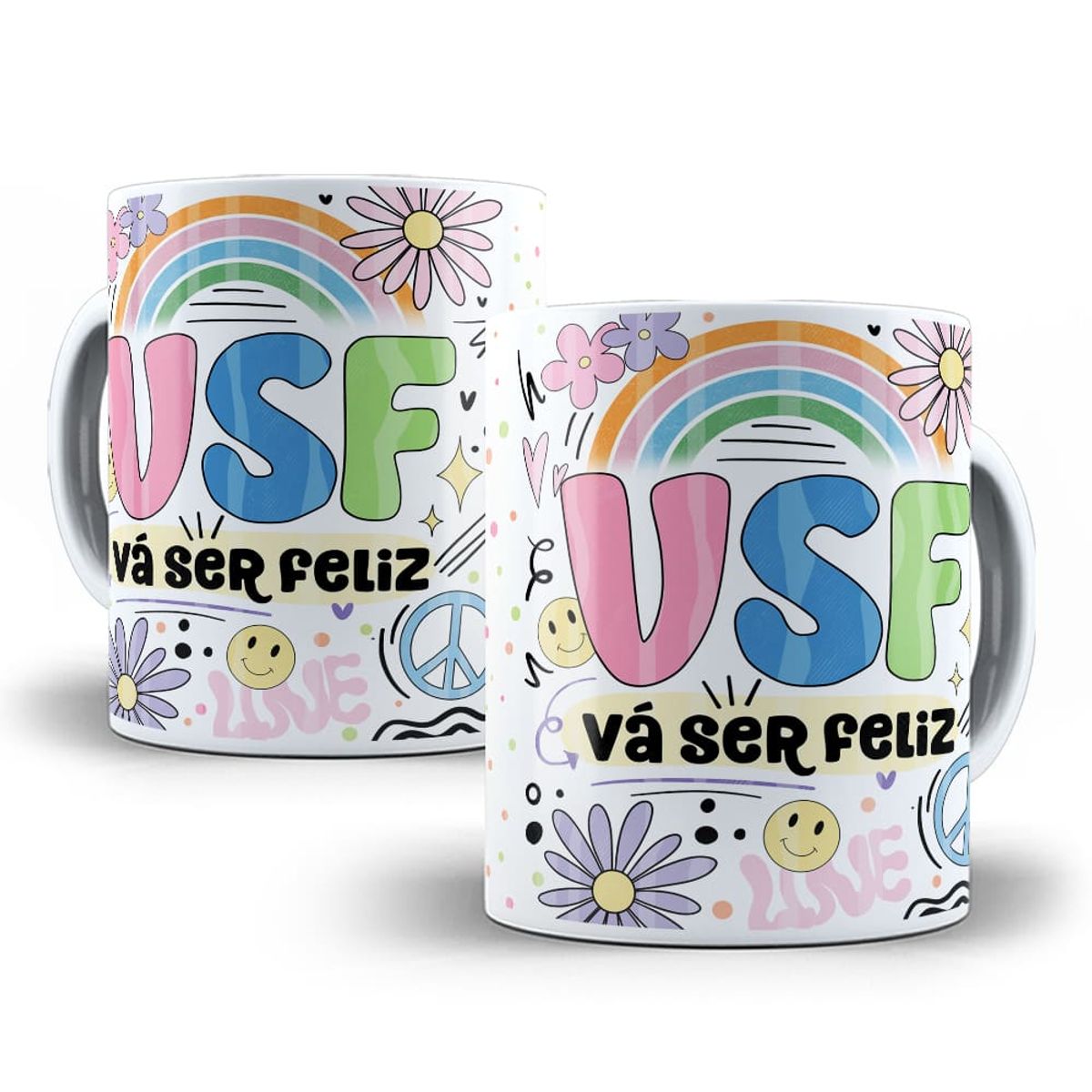 Nome do produto: Caneca VSF Vá Ser Feliz