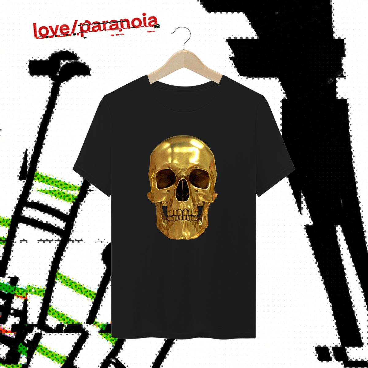 Nome do produto: Skull Original / Bones & Gold (Camiseta Unissex)