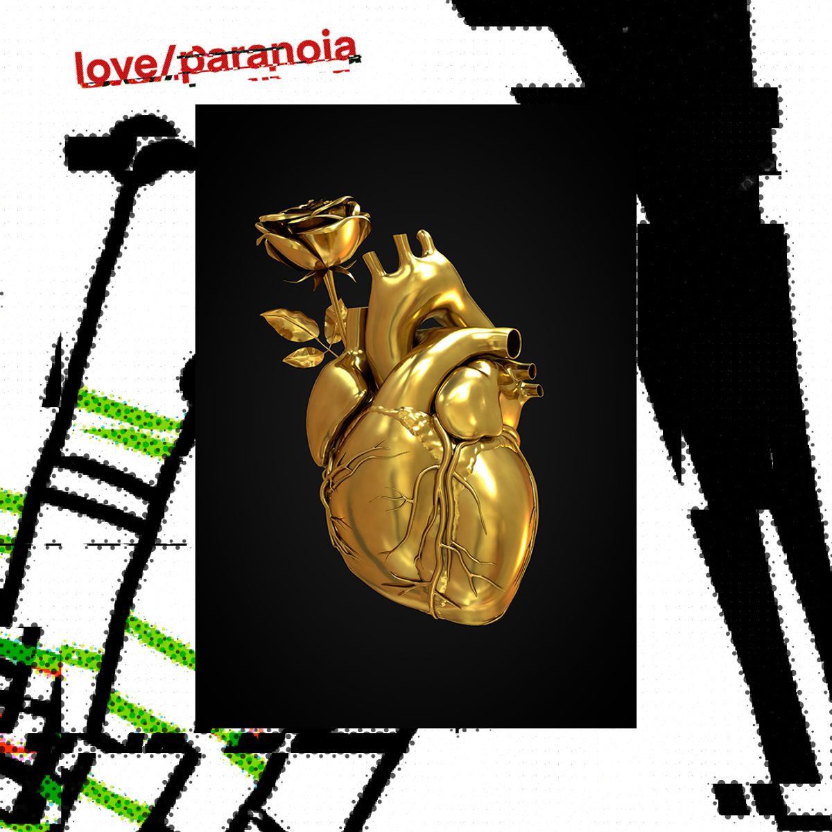 Nome do produto: Heart / Bones & Gold (Poster)