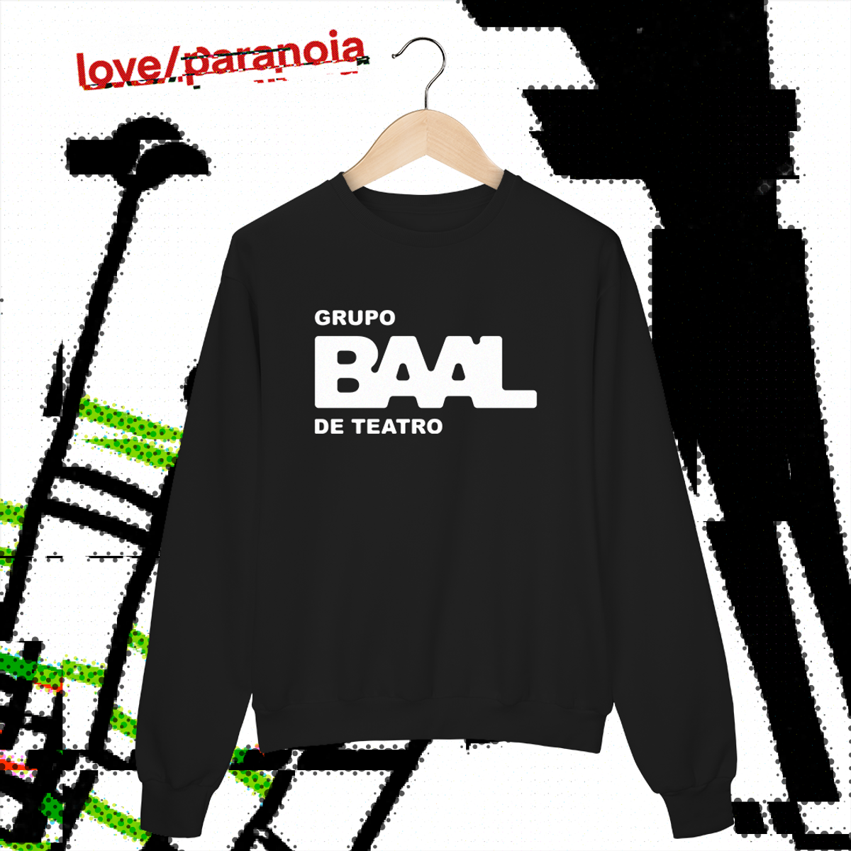 Nome do produto: BAAL Logo Preto (Moletom Unissex)