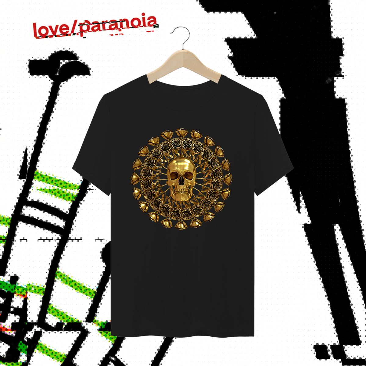 Nome do produto: Mandala / Bones & Gold (Camiseta Unissex)