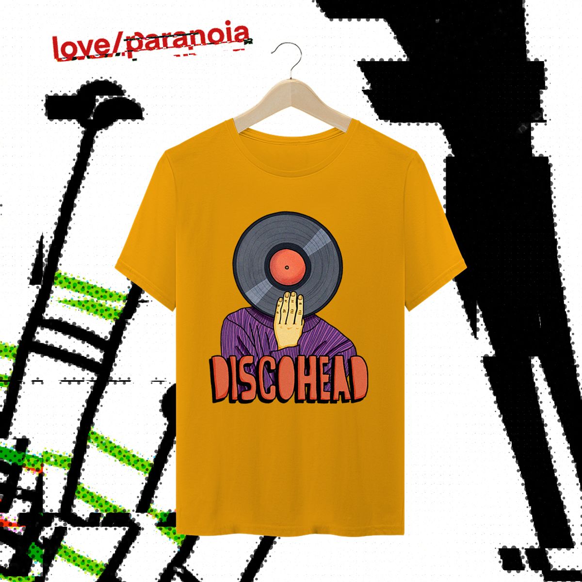 Nome do produto: DiscoHead (Camiseta Unissex)