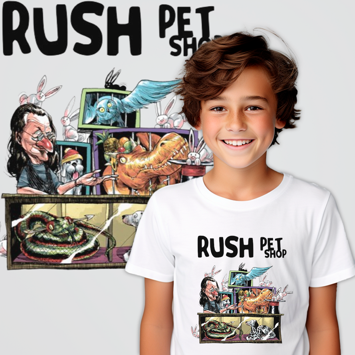 Nome do produto: Camisa Rush Infantil - Rush Pet Shop