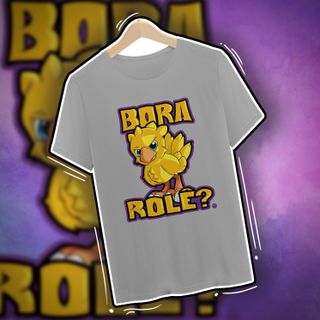 Nome do produtoCamiseta Chocobo BORA ROLÊ? PS