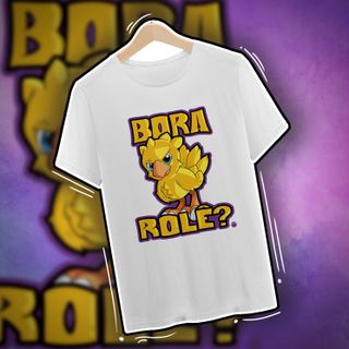 Nome do produtoCamiseta Chocobo BORA ROLÊ? PS