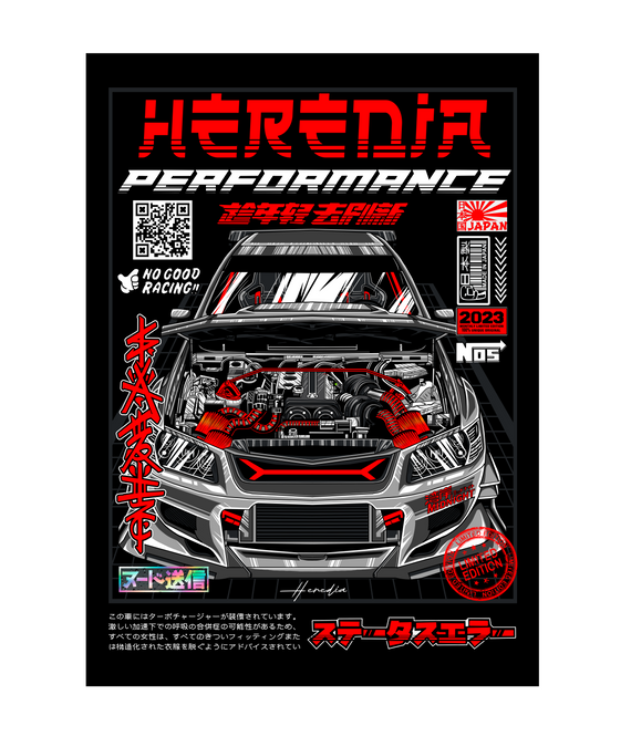 Poster Heredia Performance Vermelho
