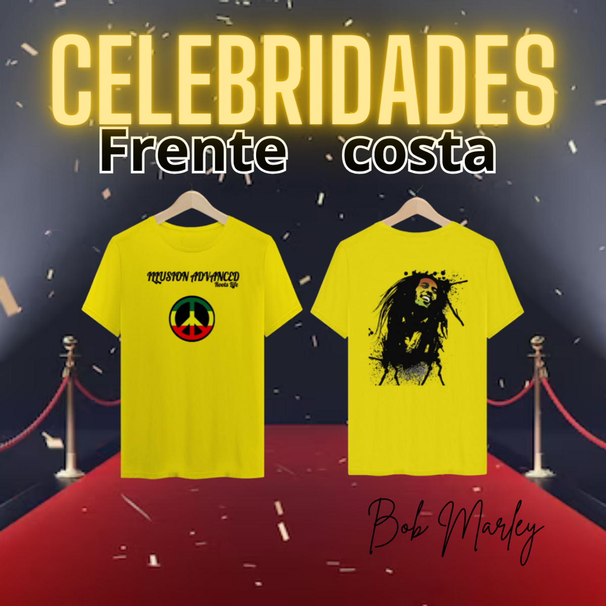 Nome do produto: COLEÇÃO - Celebridades - Bob Marley I.A