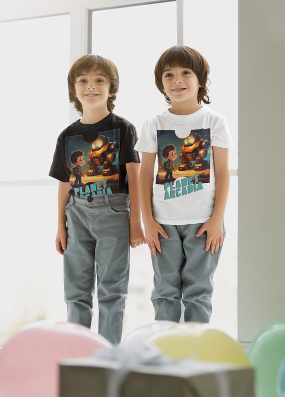 Camiseta Menino e Robô