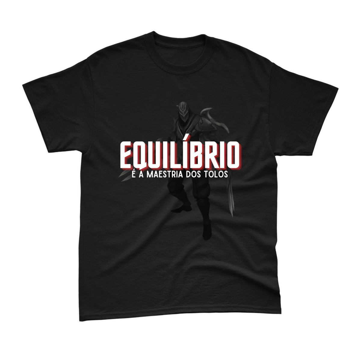 Nome do produto: Camiseta Zed - Equilíbrio é a maestria dos tolos