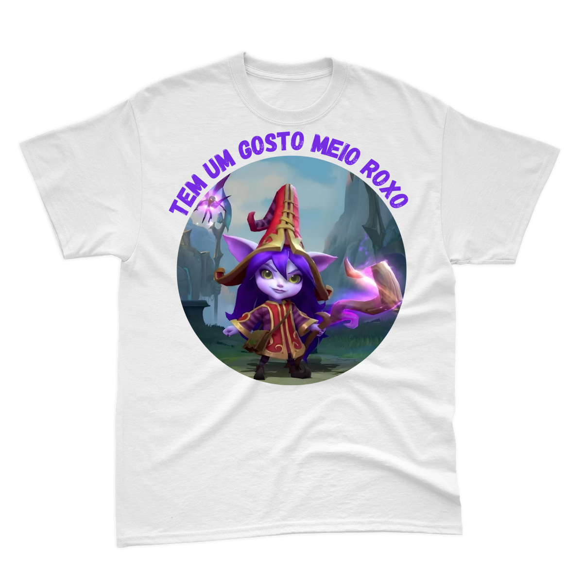 Nome do produto: Camiseta Lulu - Tem um gosto meio roxo