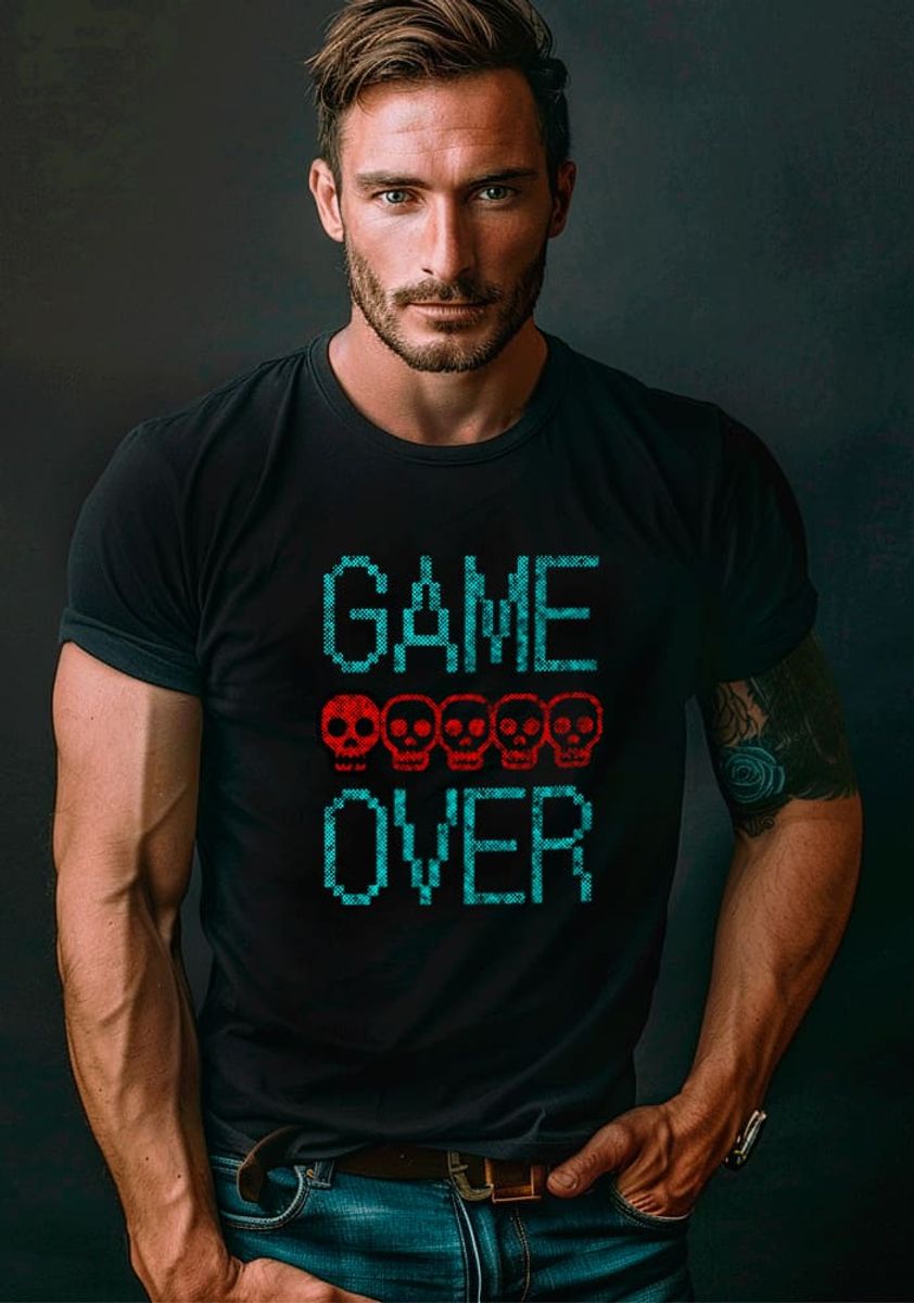 Nome do produto: camiseta Game Over