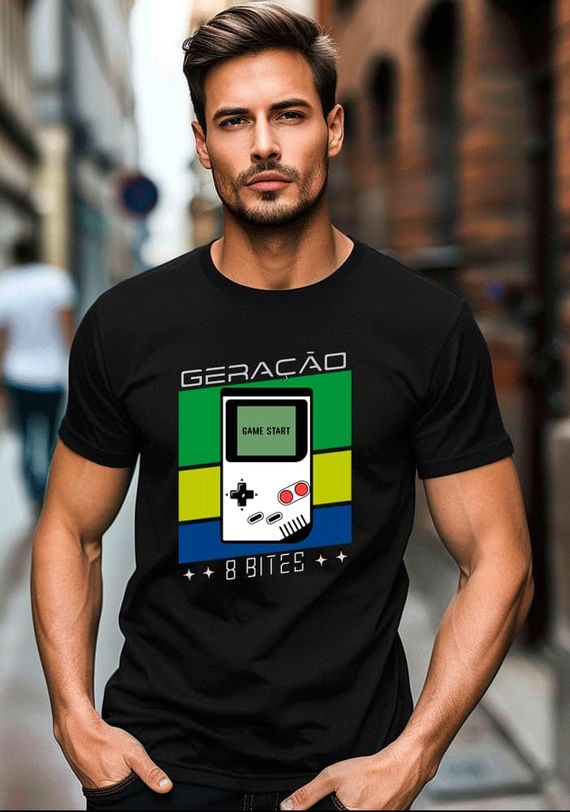 Camiseta Geração 8 Bits Game Boy