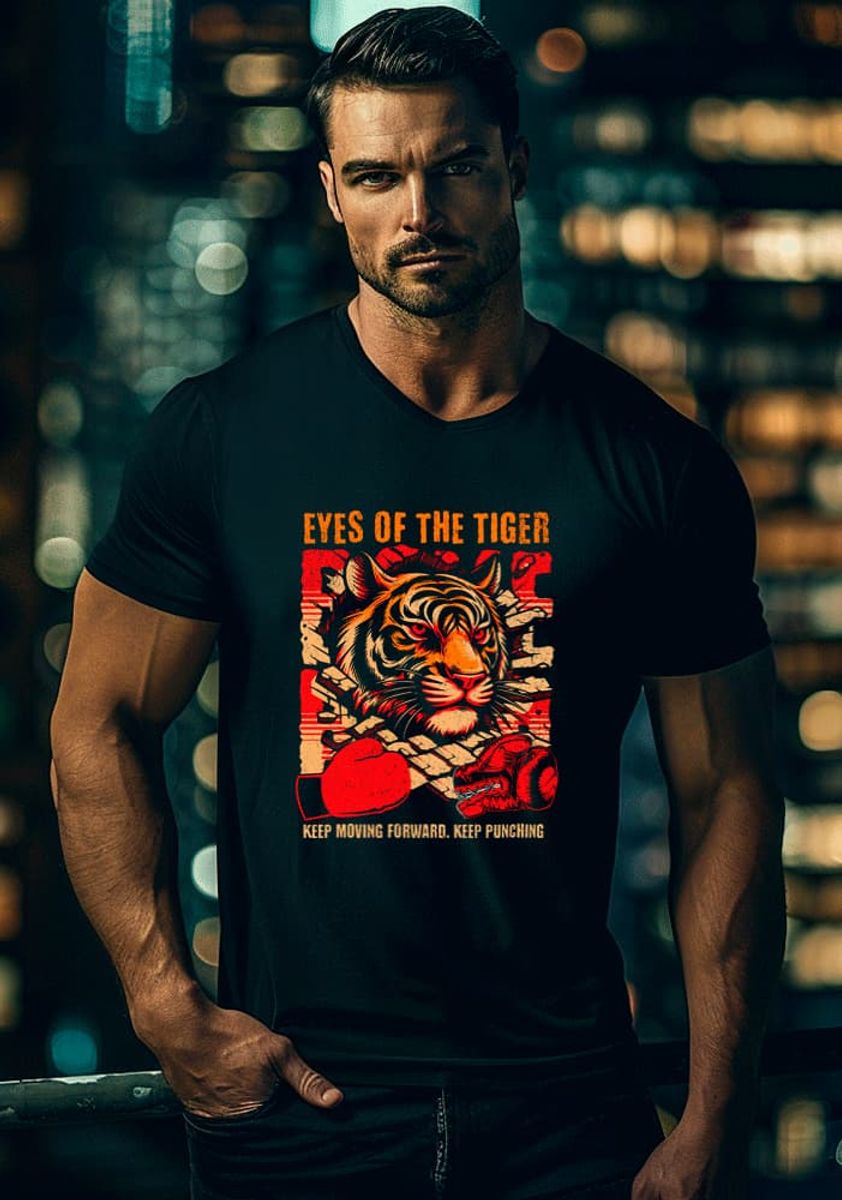 Nome do produto: Camiseta Olhos de Tigre
