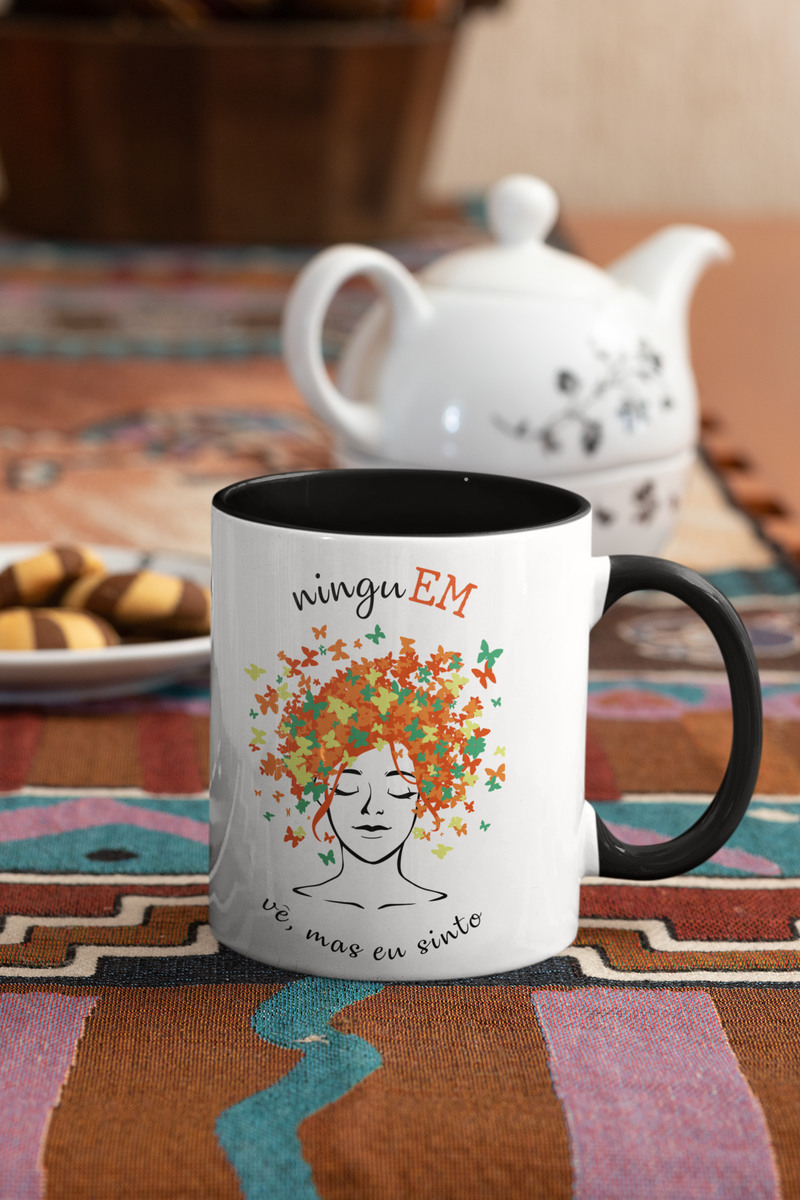 Nome do produto: Ninguém vê, mas eu sinto -- V1 Caneca Mágica