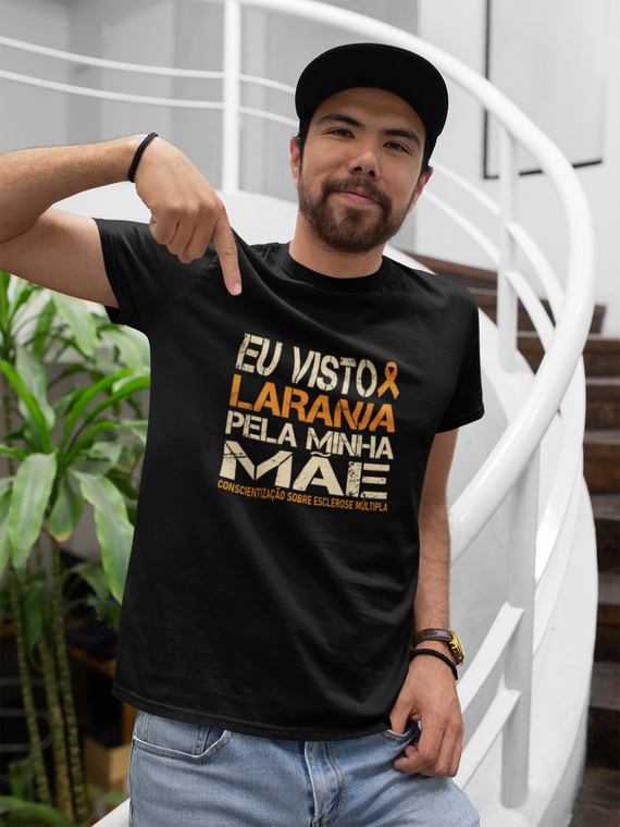 Eu visto laranja pela minha mãe -- Premium Tradicional Preta