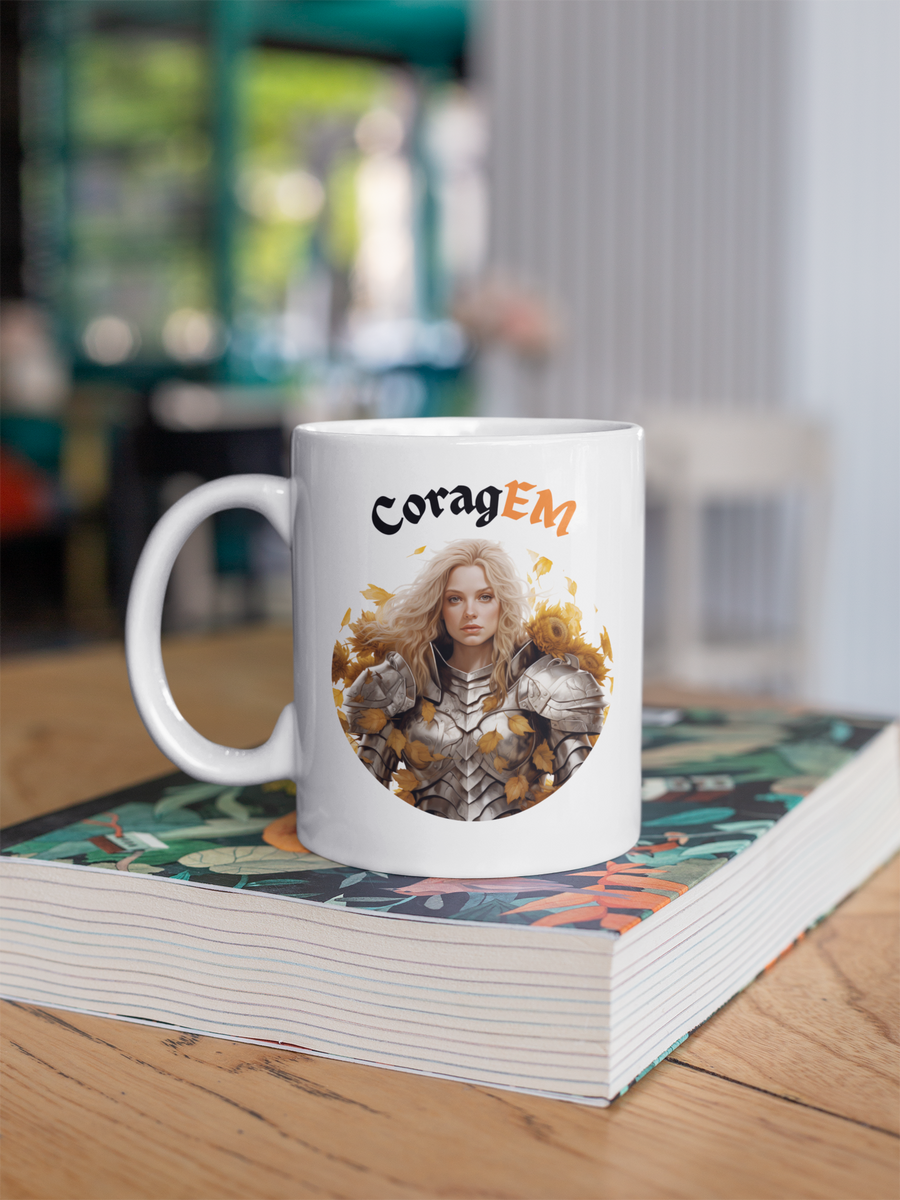 Nome do produto: CoragEM -- Caneca Simples